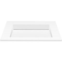 Cristalstone Linea Ideal umywalka 70x45 cm prostokątna wpuszczana biała U700-MCOLC/CR/BO