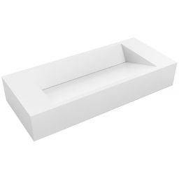 Cristalstone Linea Diago umywalka 70x30 cm prostokątna nablatowa biała U700-MCOLCW