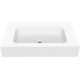 Cristalstone Linea Simpla umywalka 70x45 cm prostokątna ścienna biała U700-MCOT/BO