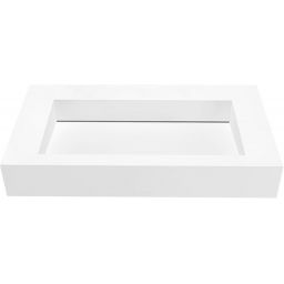 Cristalstone Linea Ideal umywalka 80x45 cm prostokątna ścienna biała U800-MCOLC/BO