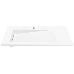 Cristalstone Linea Ideal umywalka 90x45 cm wpuszczana prostokątna biały U900-MBLOLB/CR