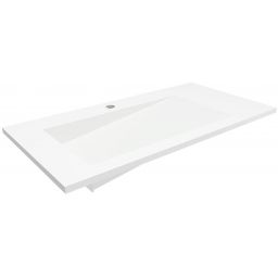 Cristalstone Linea Ideal umywalka 90x45 cm wpuszczana prostokątna biały U900-MBLOLB/CR
