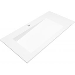 Cristalstone Linea Ideal umywalka 90x45 cm wpuszczana prostokątna biały U900-MBLOLB/CR