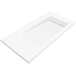 Cristalstone Linea Ideal umywalka 90x45 cm wpuszczana prostokątna biały U900-MBPOLB/CR/BO