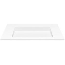 Cristalstone Linea Ideal umywalka 90x45 cm wpuszczana prostokątna biały U900-MCOLC/CR/BO