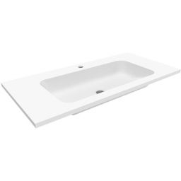 Cristalstone Linea Simpla umywalka 90x45 cm wpuszczana prostokątna biały U900-MCOT/CR