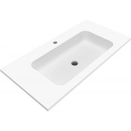 Cristalstone Linea Simpla umywalka 90x45 cm wpuszczana prostokątna biały U900-MCOT/CR
