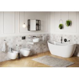 Cersanit Zen wieszak na ręcznik gun metal S951-876