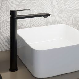 Cersanit Virgo bateria umywalkowa stojąca wysoka czarna S951-590