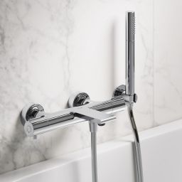 Cersanit Virgo bateria wannowo-prysznicowa ścienna termostatyczna chrom S951-561