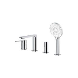 Cersanit Virgo bateria wannowo-prysznicowa nawannowa chrom S522-107