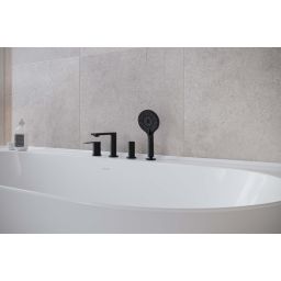 Cersanit Virgo bateria wannowo-prysznicowa nawannowa czarna S522-108