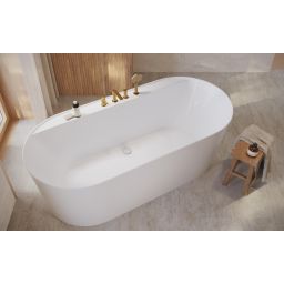 Cersanit Virgo bateria wannowo-prysznicowa nawannowa złoty szczotkowany S522-109