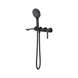 Cersanit Virgo bateria wannowo-prysznicowa podtynkowa czarna S522-120