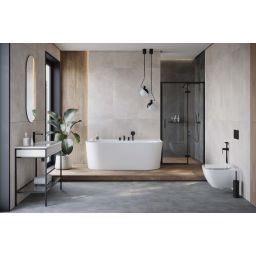 Cersanit Virgo bateria wannowo-prysznicowa podtynkowa czarna S522-120