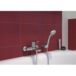Cersanit Cari bateria wannowo-prysznicowa ścienna chrom S951-002