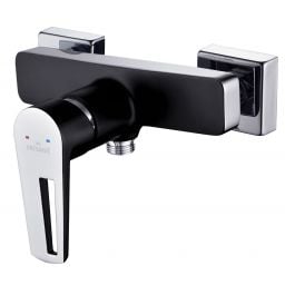 Cersanit Mille bateria prysznicowa ścienna czarna/chrom S951-034