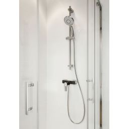 Cersanit Mille bateria prysznicowa ścienna czarna/chrom S951-034