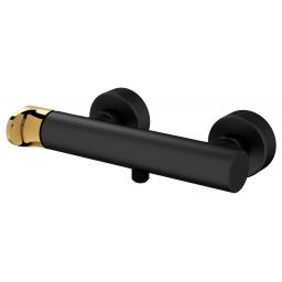 Cersanit Inverto bateria prysznicowa czarna uchwyty 2 Design in 1 czarny i złoty S951-290