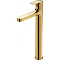 Cersanit Inverto bateria umywalkowa stojąca wysoka złoty połysk uchwyty 2 Design in 1 złote S951-298