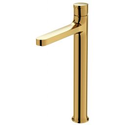 Cersanit Inverto bateria umywalkowa stojąca wysoka złoty połysk uchwyty 2 Design in 1 złote S951-298