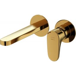 Cersanit Inverto bateria umywalkowa podtynkowa złoty połysk uchwyty 2 Design in 1 złoty S951-299