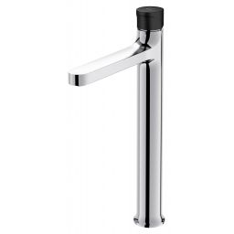 Cersanit Inverto bateria umywalkowa stojąca wysoka chrom uchwyty 2 Design in 1 chrom i czarny S951-301