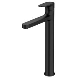 Cersanit Inverto bateria umywalkowa stojąca wysoka czarna uchwyty 2 Design in 1 czarny i złoty S951-303