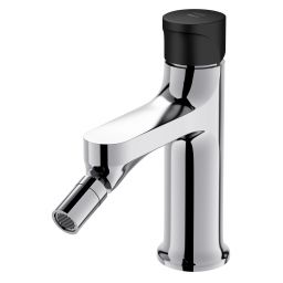 Cersanit Inverto bateria bidetowa chrom uchwyty 2 Design in 1 chrom i czarny mat S951-318