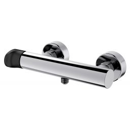 Cersanit Inverto bateria prysznicowa chrom uchwyty 2 Design in 1 chrom i czarny S951-326