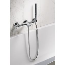 Cersanit Virgo bateria wannowo-prysznicowa ścienna termostatyczna chrom S951-561