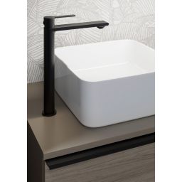Cersanit Virgo bateria umywalkowa stojąca wysoka czarna S951-590