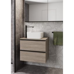 Cersanit Virgo bateria umywalkowa stojąca wysoka czarna S951-590