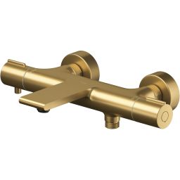 Cersanit Virgo bateria wannowo-prysznicowa ścienna termostatyczna złota S951-868