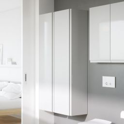 Cersanit Moduo szafka boczna 160 cm wysoka wisząca biały połysk S929-020