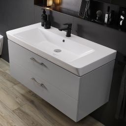 Cersanit Mille SET B309 umywalka z szafką Lara 100 cm biała S801-330-DSM