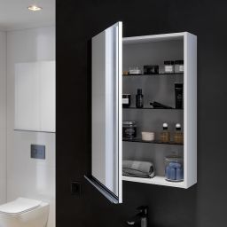 Cersanit Virgo szafka 60 cm lustrzana wisząca szara S522-016