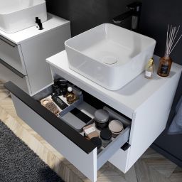 Cersanit Virgo szafka 60 cm podumywalkowa wisząca z blatem biała S522-040