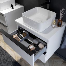 Cersanit Virgo szafka 60 cm podumywalkowa wisząca z blatem biała S522-019