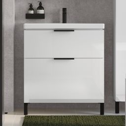 Cersanit City szafka 80 cm podumywalkowa wisząca biały połysk S584-018-DSM