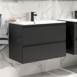 Cersanit Moduo Slim szafka 50 cm podumywalkowa wisząca antracyt S590-075-DSM