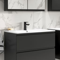 Cersanit Moduo umywalka z szafką 49,4 cm antracyt S801-471-DSM