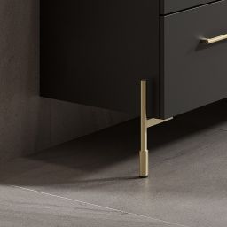 Cersanit Larga nóżki meblowe 2 szt złote radełkowane S801-571