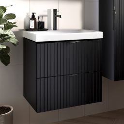 Cersanit Tirso umywalka z szafką 80 cm czarną S801-587