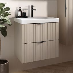 Cersanit Tirso szafka 99,4x44,6x57,2 cm podumywalkowa wisząca kaszmir S1015-013