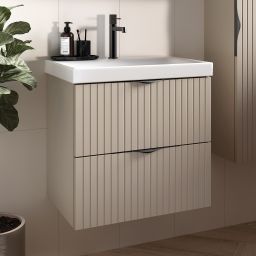 Cersanit Tirso szafka 59,4x44,7x57,2 cm podumywalkowa wisząca kaszmir S1015-005