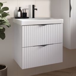 Cersanit Tirso umywalka z szafką 80 cm białą S801-547