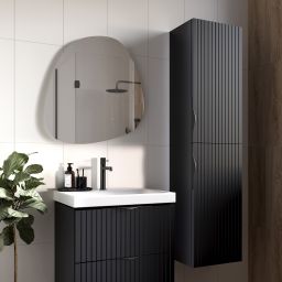 Cersanit Tirso szafka 40x30x160 cm boczna wisząca czarna S1017-009