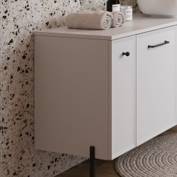 Cersanit Milagros szafka 20x44,6x55,1 cm boczna wisząca biały mat S1022-006