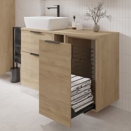 Cersanit City szafka 60x36x180 cm boczna wysoka wisząca dąb S584-117